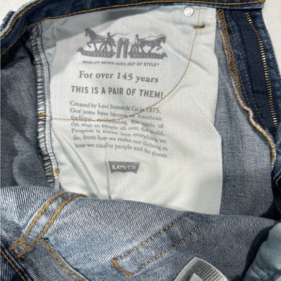 Levi's 505 Classic Blue Straight Jeans Timeless Design 34-30 - Picture 10 of 10